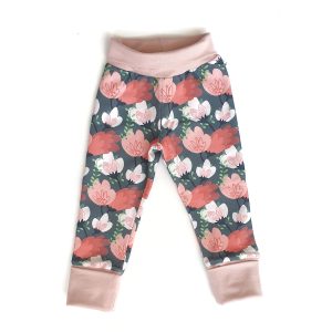 Pantalon Slim Pink Flowers