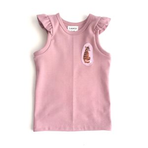 Débardeur à volants appliqué Cute Tigers