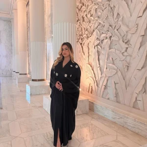 Abaya bijoux avec ceinture ajustable