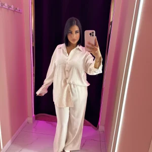 Ensemble en lin qualité supérieur