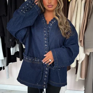 Veste tressé en jean