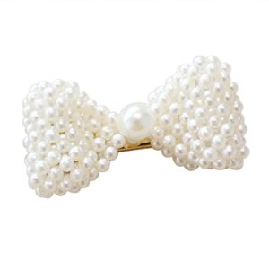 Barrette Pince Perle Nœud