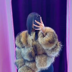 Fourrure maeva cuir raccon