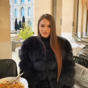 Fourrure de luxe cuir et renard