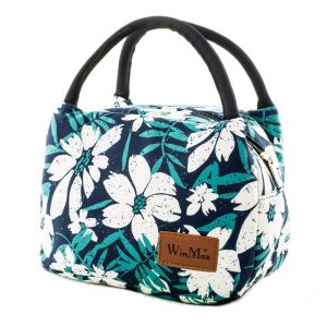 Petit Lunch Bag Femme Fleurs