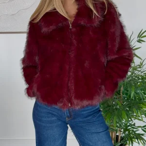 VESTE FOURRURE CASSIE BORDEAU