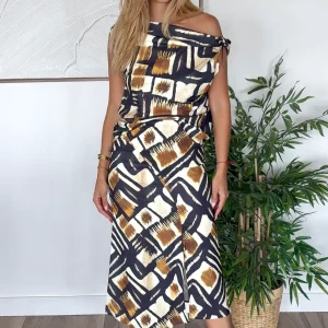 BLOUSE ETHNIQUE ASYMÉTRIQUE