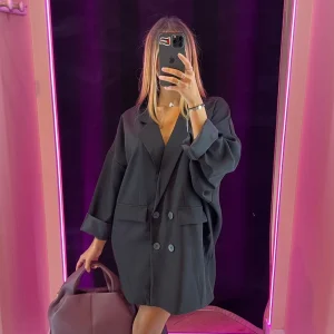 Veste blazer long oversize