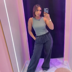 Pantalon phare délavé noir