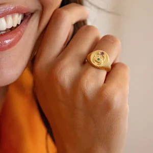 Bague Chevalière Crabe Kim Majorel