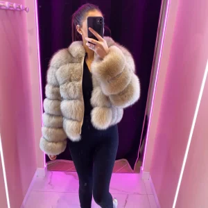 Fourrure Léana cuir renard