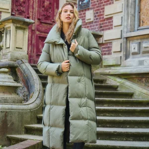 CANDICE - Doudoune longue ceinturée