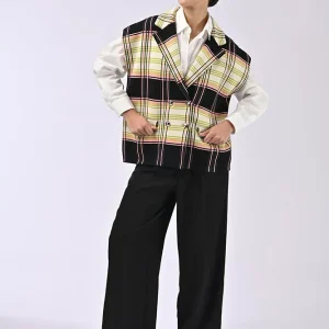 Pull sans manches Christiane Kaki