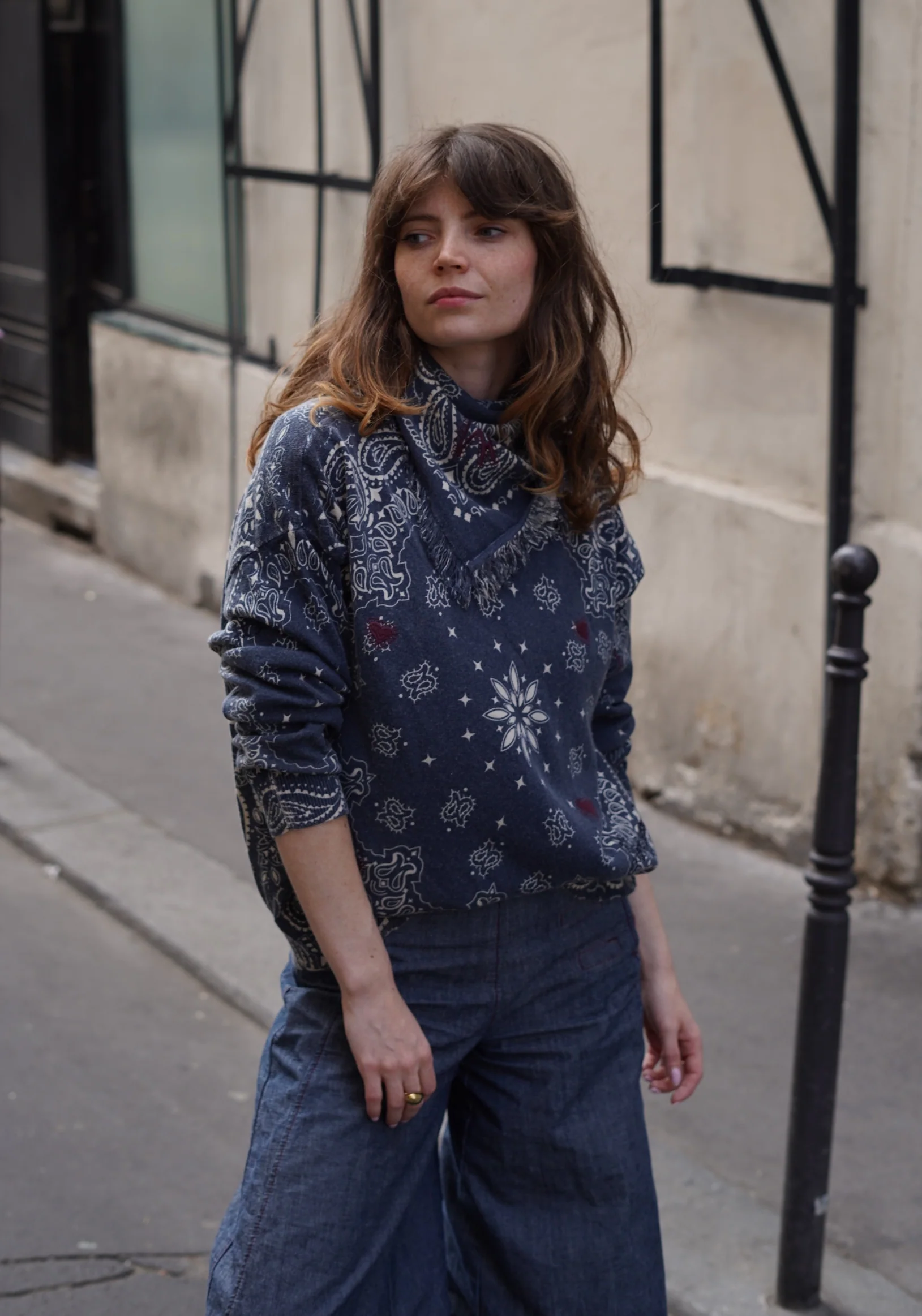 Pull Linda Bandana aux Broderies