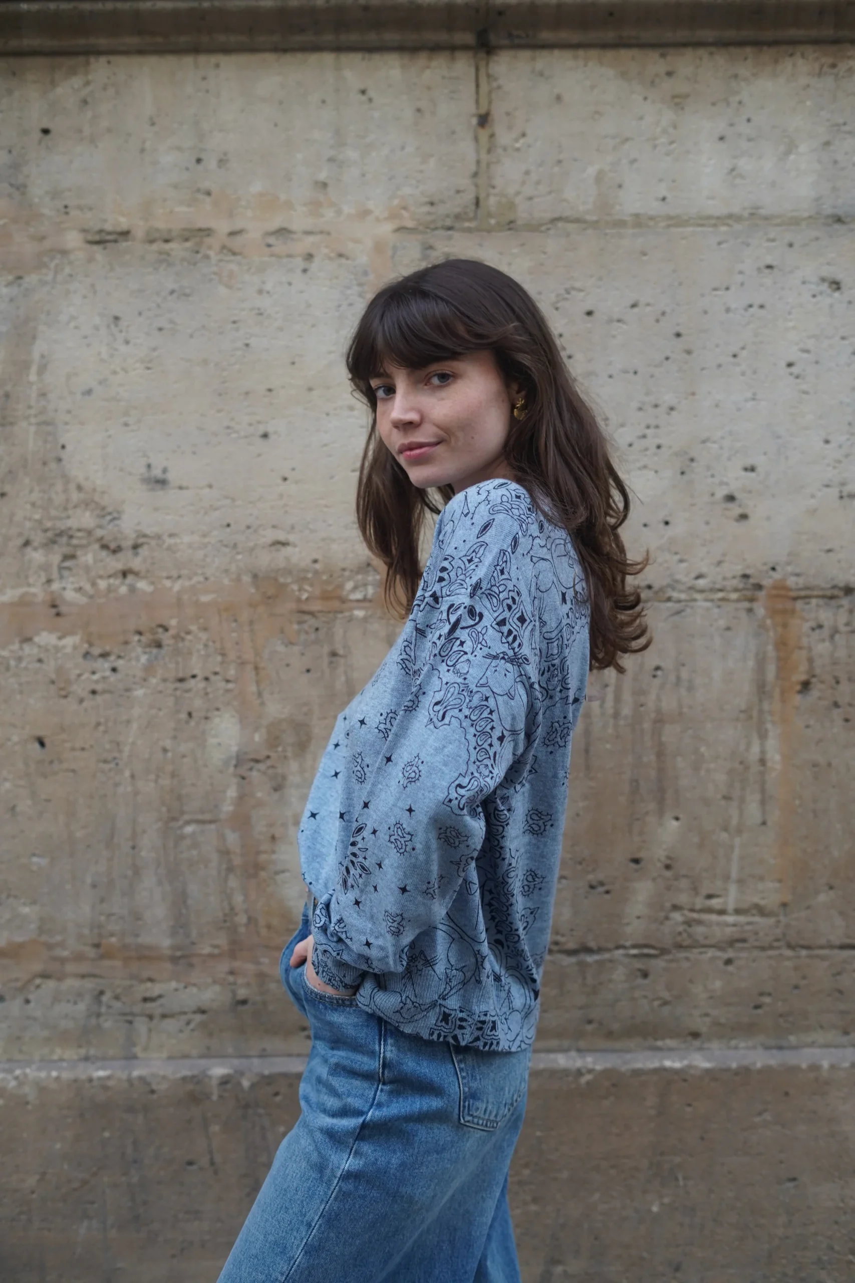Pull Linda Bandana aux motifs Chat – Image 2