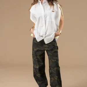 Chemise Fabiola blanc sans manches