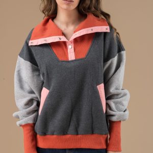 Sweat Irene Anthracite manches longues