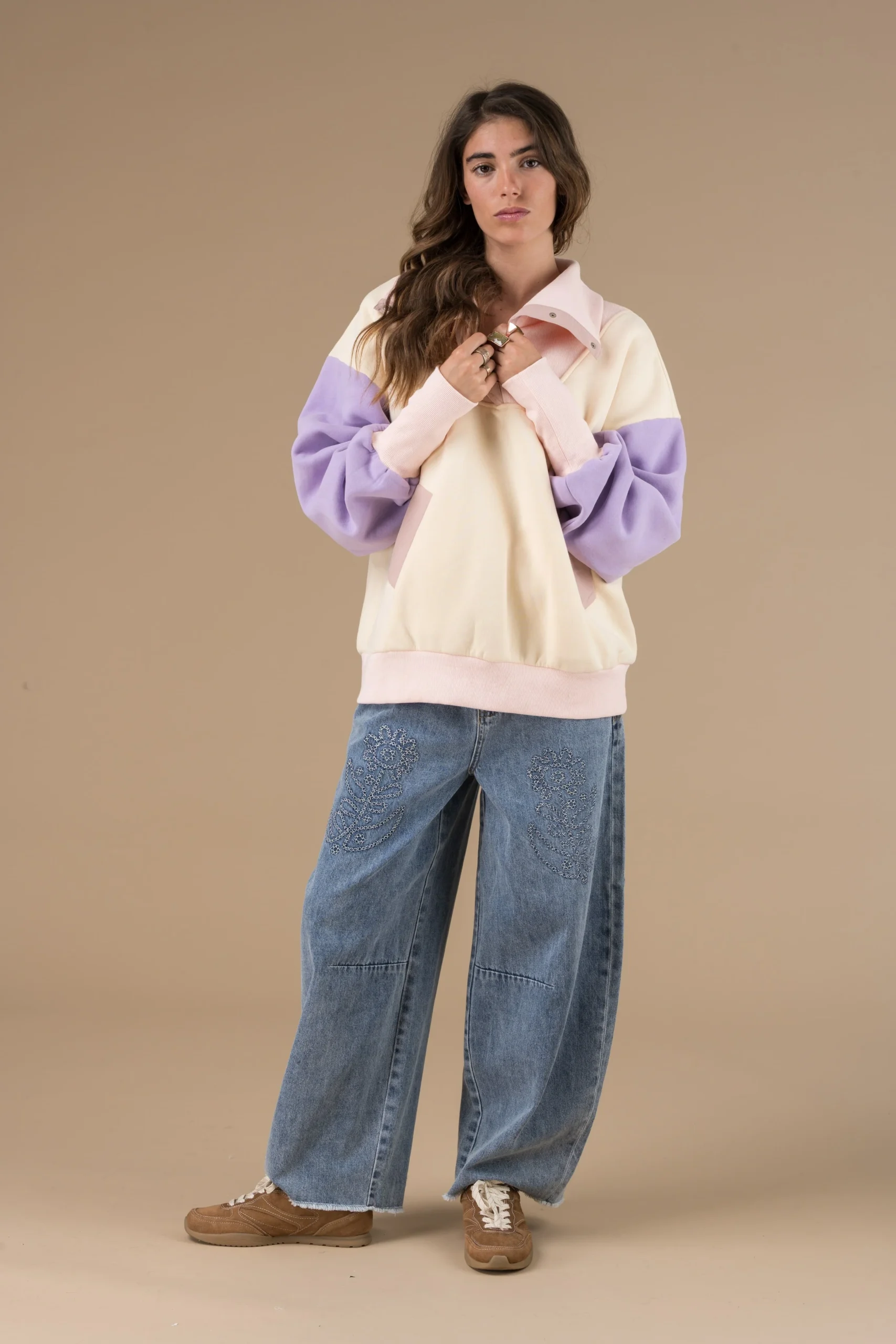 Pantalon Timothe fluide taille haute