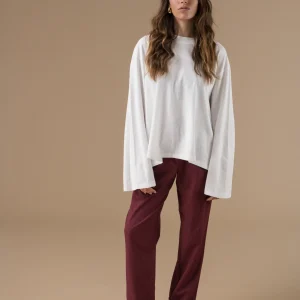 Pantalon Zoe à fines rayures raffinées