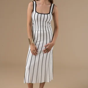 Jupe Blair longue fluide à rayures