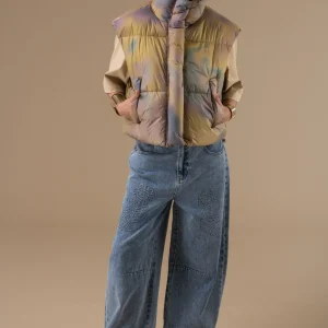 Doudoune Trendy sans manches légère violette