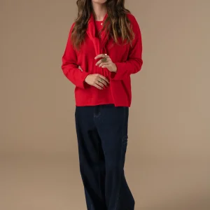 Pull Manu manches longues à patte de boutonnage