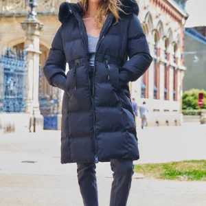 ELYA - Doudoune longue à capuche