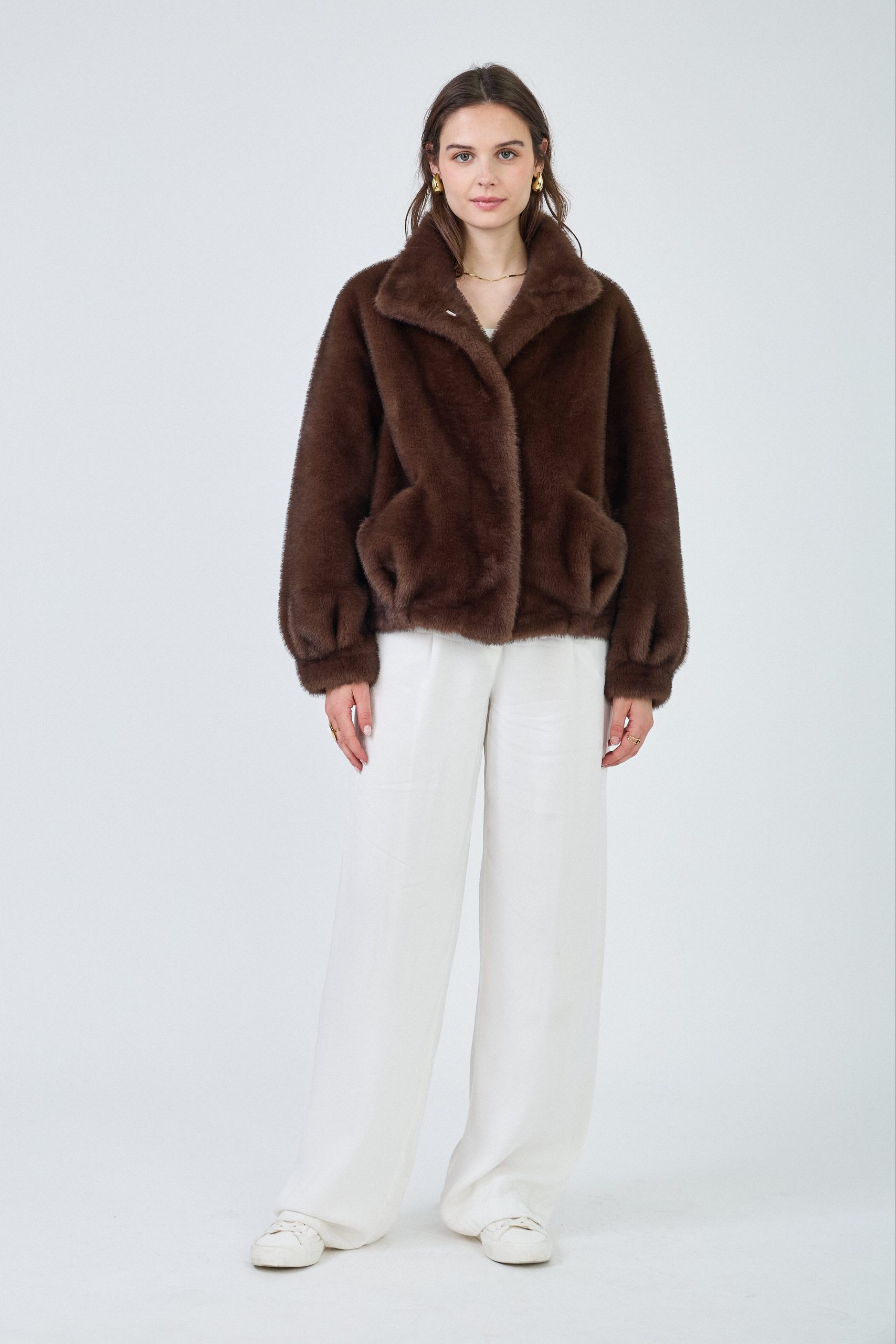 EUGENIE - Veste en fausse fourrure – Image 7