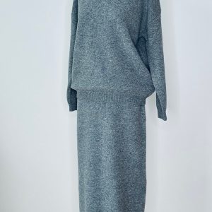 Ensemble en Maille Femme Jupe et Pull – Ensemble en Laine Femme – 100% Naturelle – Pénélope