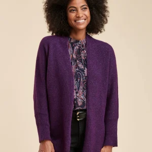 Gilet oversize en maille irisée