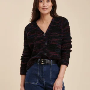 Gilet maille fantaisie