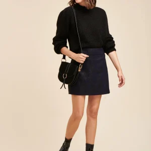 Jupe courte en jacquard