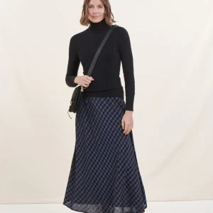 Jupe longue à carreaux