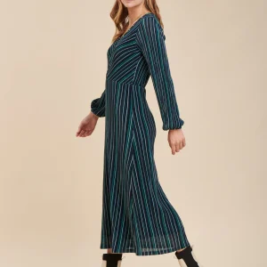 Robe rayures multicolores