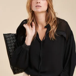 Top oversize en crêpe de viscose