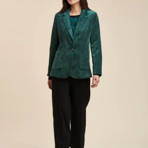 Veste tailleur en velours