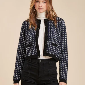 Veste petits motifs géométriques