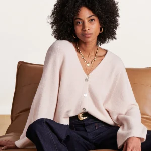 Gilet pull écru 2 en 1 coupe ample