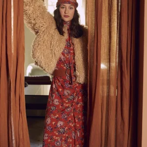 Veste courte écrue bouclette