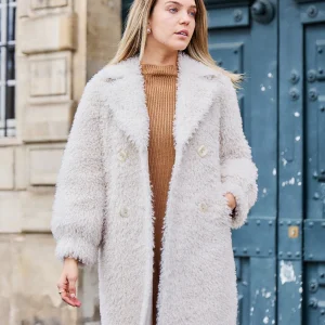 GAELLE - Manteau effet teddy