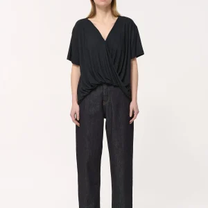 Jean mom taille haut en coton biologique