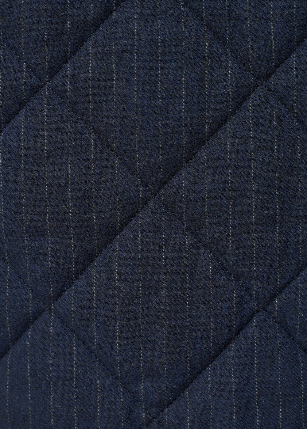 Blouson matelassé bleu marine sans manches et col montant – Image 3