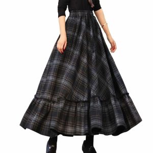 Jupe Longue Tartan Femme