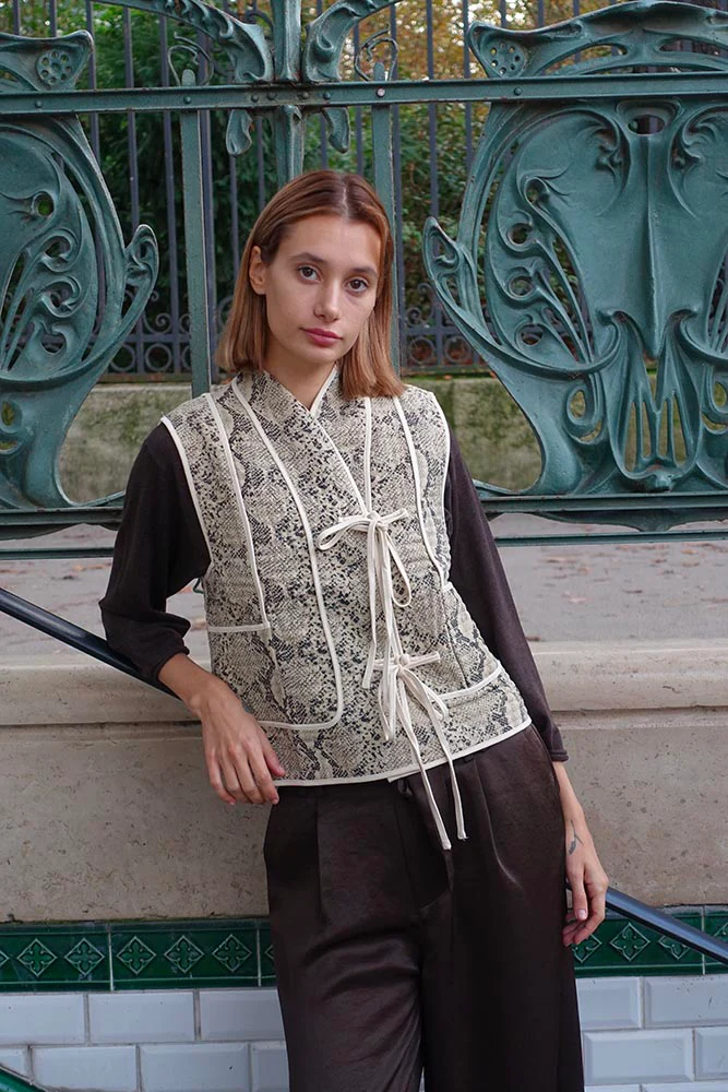 Gilet sans manches Leona Python – Image 2