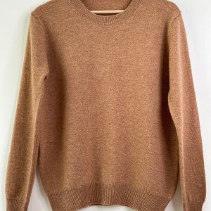 Pull laine marron doré pour femme – Sunny