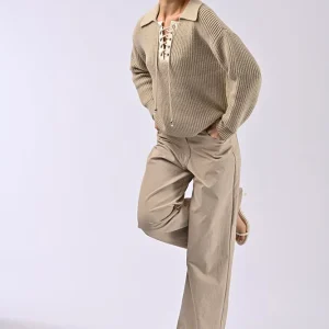 Pull à lacet Roger Beige
