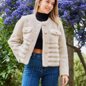 SIENNA - Veste en fausse fourrure