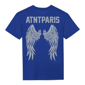Tee Shirt Bleu unisexe Dark Angel Strass