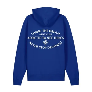 Sweat capuche Bleu Never Stop Dreaming