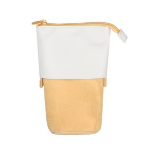 Trousse Pop Up Cuir – Jaune